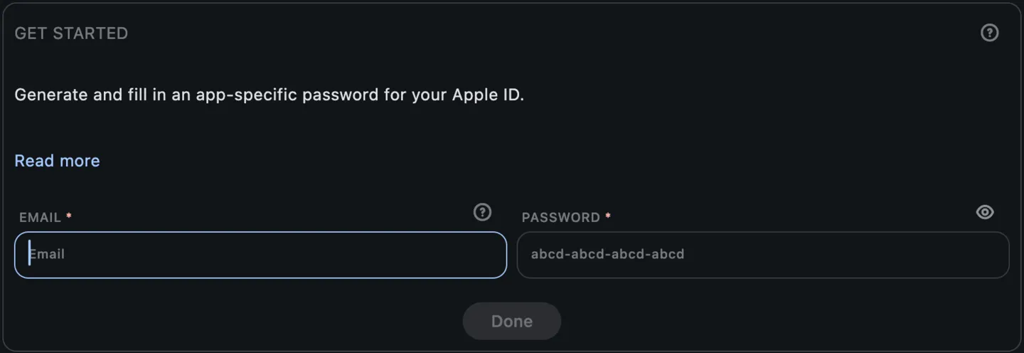 App Specific Settings